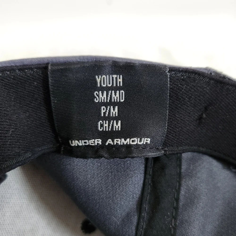 Under Armour UA Storm Youth Gray Orange Baseball Hat Cap Size S/M